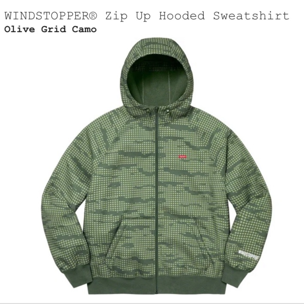 NWT Supreme Windstopper Zip Up Hooded Sweatshirt - Picture 1 of 8